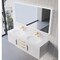 Castello Usa Thames 60-inch White Vanity Set with White Top and Gold Handles CB-MC-60W-GLD-20146-WH - alternate 5
